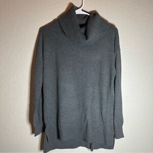 LOFT Gray Cowl Neck Sweater